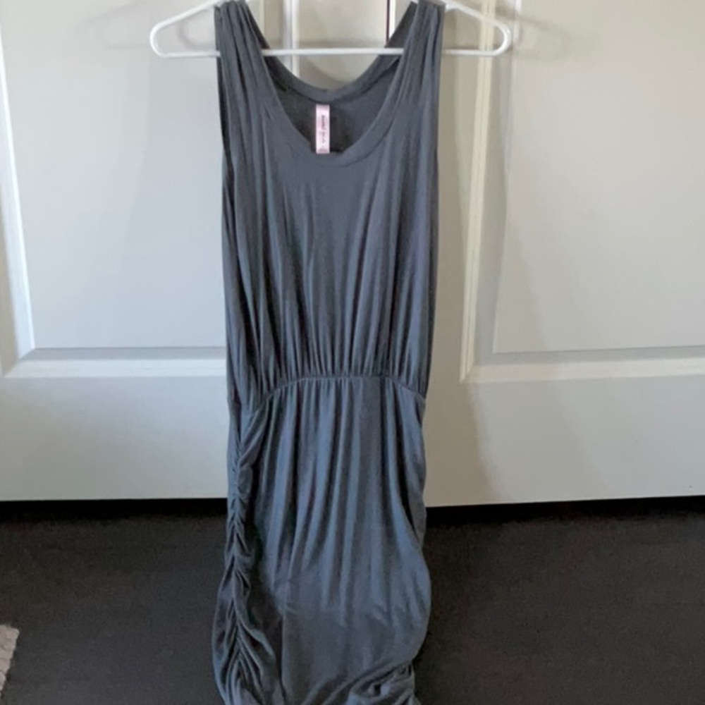 Sweet Pea Charcoal Sleeveless Dress
